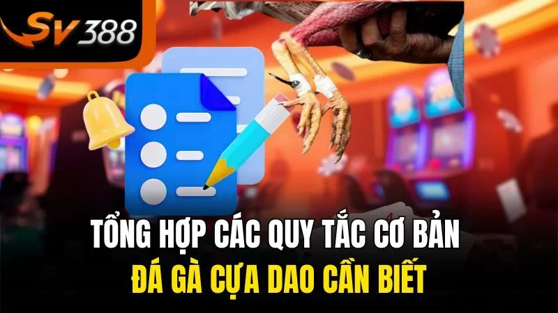 Đá Gà Cựa Dao - Trò Chơi Đỉnh Cao Cho Những Tay Chơi Thực Thụ 2 Tổng hợp các quy tắc cơ bản đá gà cựa dao cần biết